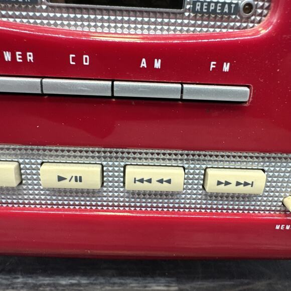 Rare TEAC Retro SL-D80 AM/FM Stereo Radio In Red {Q} - Picture 7 of 16